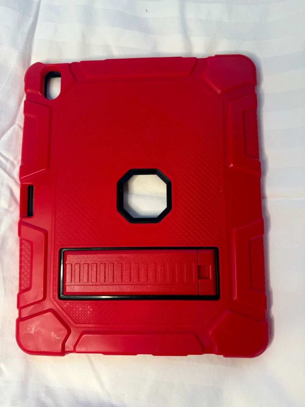 Dual-Layer Black and Red IPad 13 Inch Protective Case - Shock-Resistant Cover
